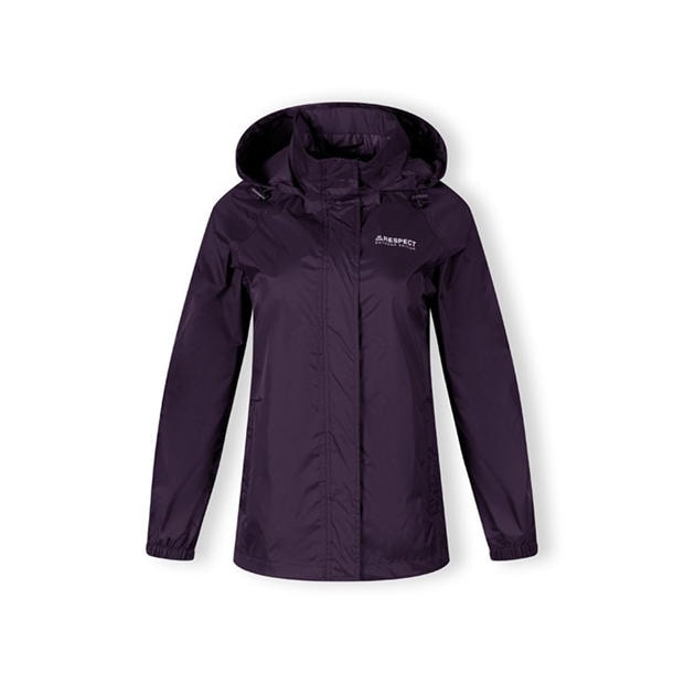 Purple - Minoti - Women packaway waterproof jacket purple 36-48