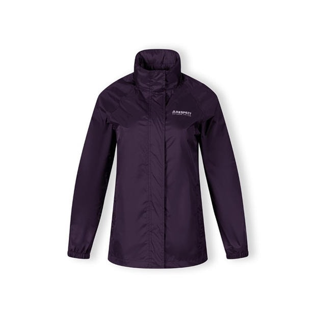 Purple - Minoti - Women packaway waterproof jacket purple 36-48