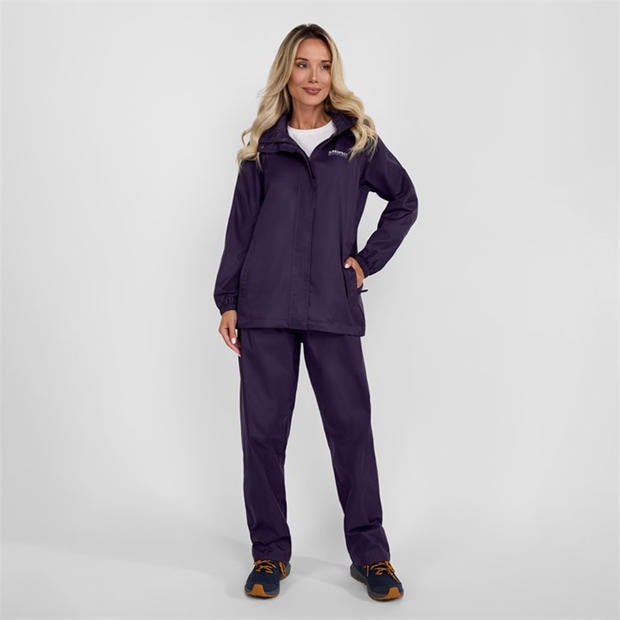 Purple - Minoti - Women packaway waterproof jacket purple 36-48