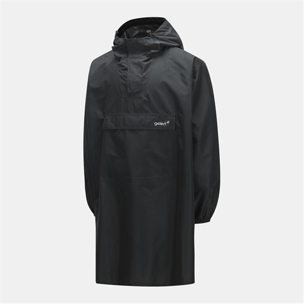 Black - Gelert - Men's Long Length Waterproof Hooded Poncho