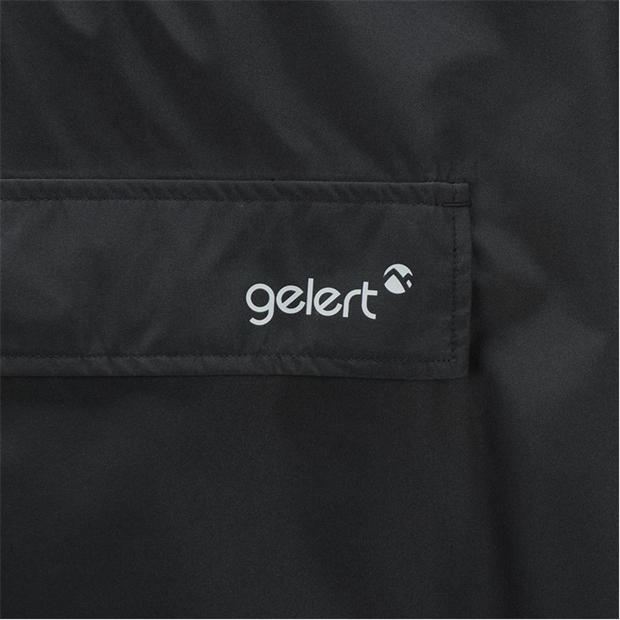 Black - Gelert - Men's Long Length Waterproof Hooded Poncho