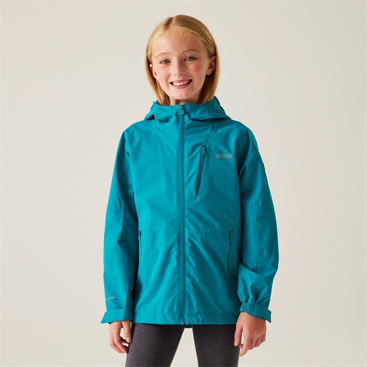 Regatta Girls Green Kids' Calderdale Iii Isotex Waterproof Jacket in Size L, Sports Direct