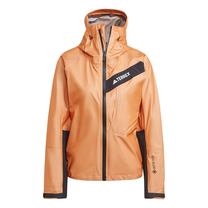 Adidas Women's Orange Track Waterproof Jacket in Size XL, Sports Direct