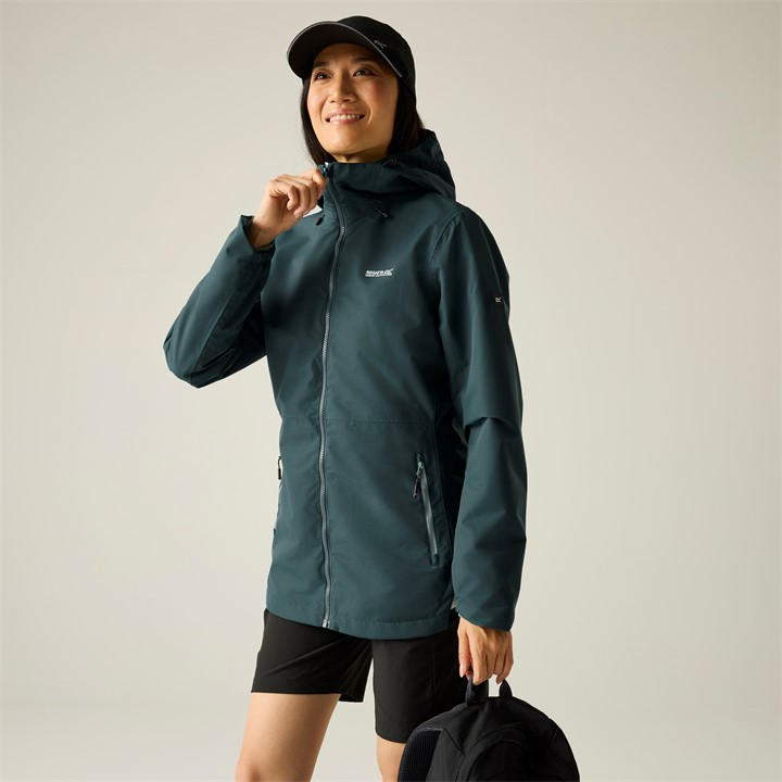 Regatta Women's Green Hamara Waterproof Jacket in Size 14, Sports Direct