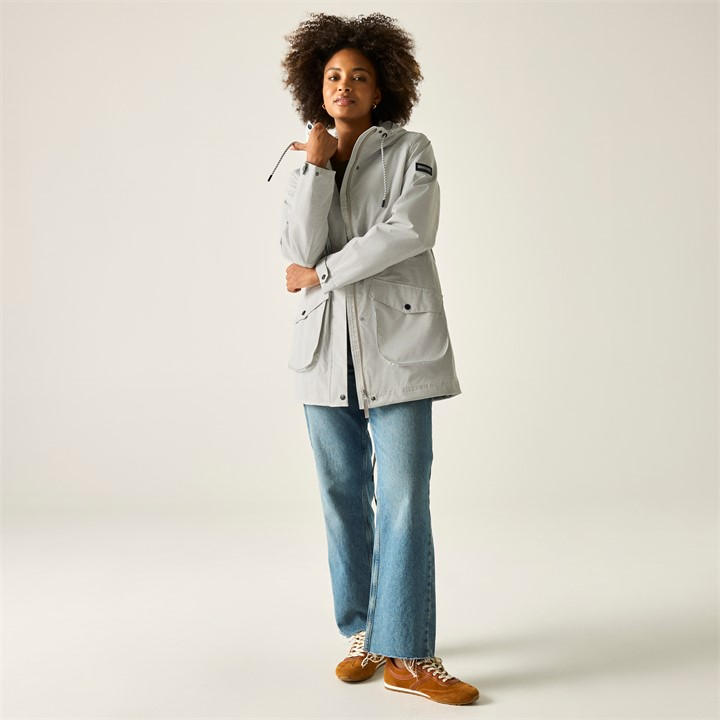 Regatta Women's White Norana Waterproof Jacket in Size 12, Sports Direct