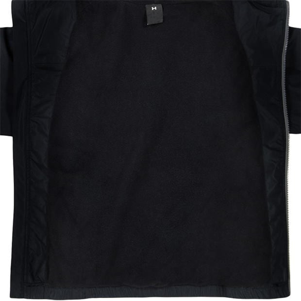 Black/Black - Under Armour - Kids' Rain Hooded Long Sleeve Rain Anorak