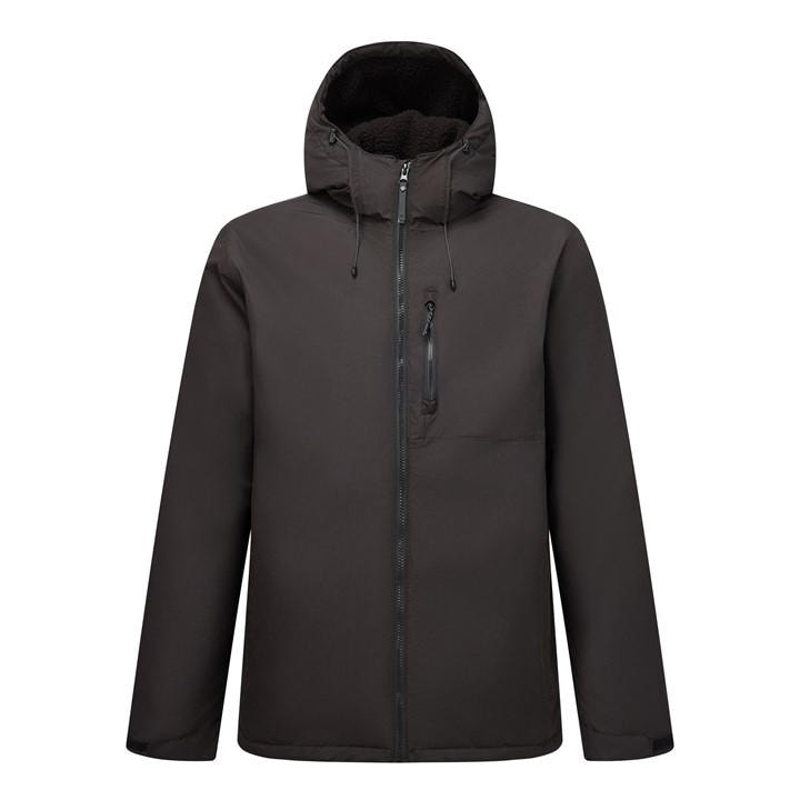 Regatta Men's Black Frankie Full-Zip Hooded Puffer Jacket in Size M, Sports Direct