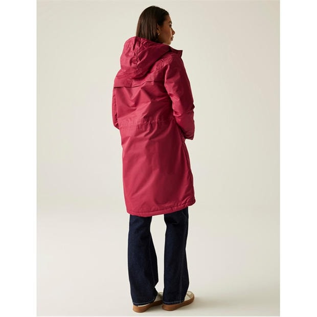 Rumba Red (Blk) - Regatta - Womens Romine II Waterproof Hooded Long Sleeve Insulated Puffer Jacket
