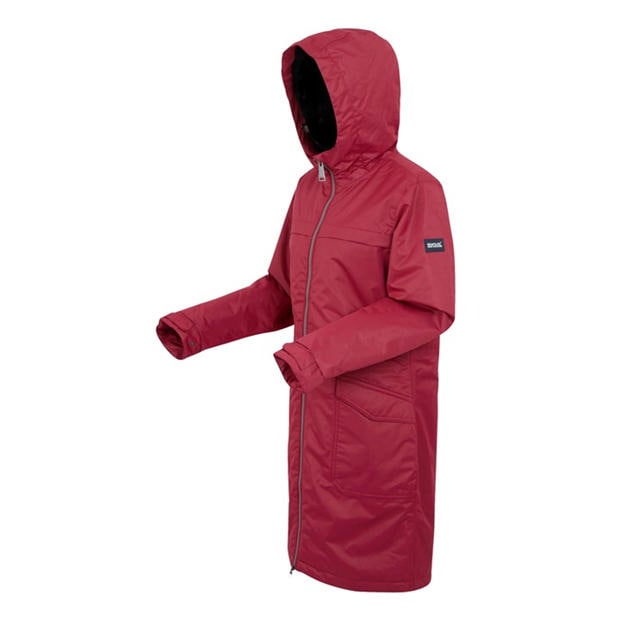 Rumba Red (Blk) - Regatta - Womens Romine II Waterproof Hooded Long Sleeve Insulated Puffer Jacket