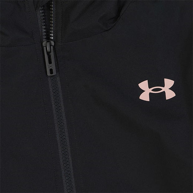Black/Pink - Under Armour - Kids' Weatherproof Lightweight Rain Anorak