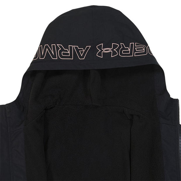 Black/Pink - Under Armour - Kids' Weatherproof Lightweight Rain Anorak