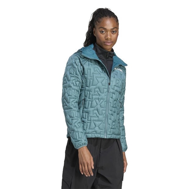 Teal - adidas - Women's Xperior PrimaLoft Water-Repellent Packable Insulated Puffer Jacket