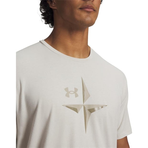 White/Khaki - Under Armour - Men's Short Sleeve Performance T-Shirt
