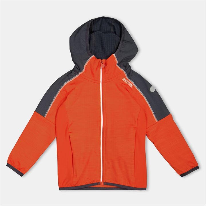 Regatta  Kids Orange ' Burnton Full-Zip Fleece in Size 5 - 6 Years, Sports Direct