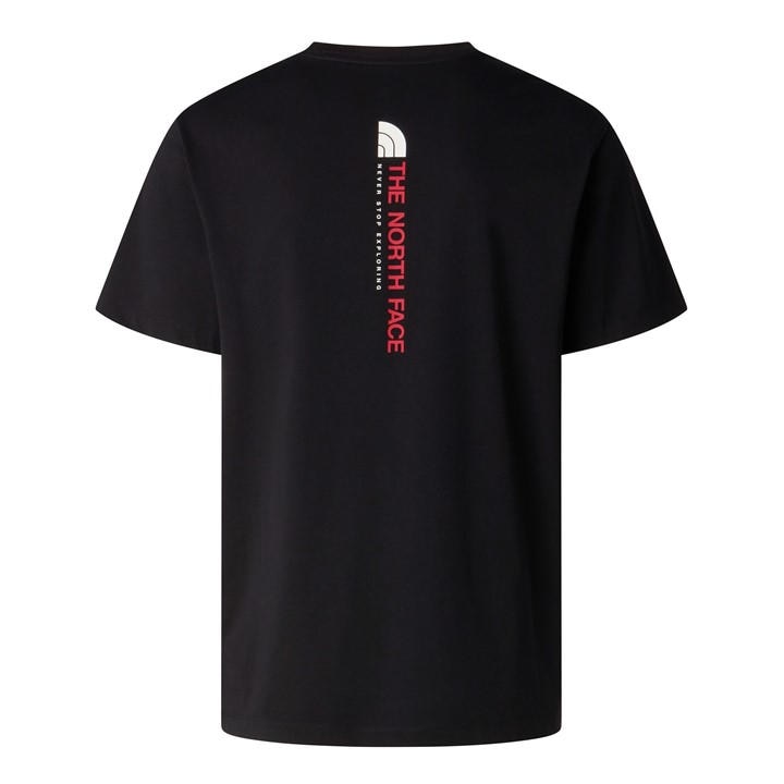 The North Face Men's Black Tnf Vertical Tee in Size M, Sports Direct