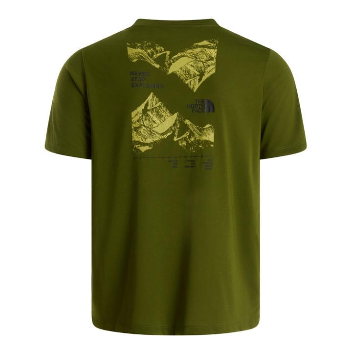 The North Face Men's Green Tnf Foundation Tee in Size XL, Sports Direct