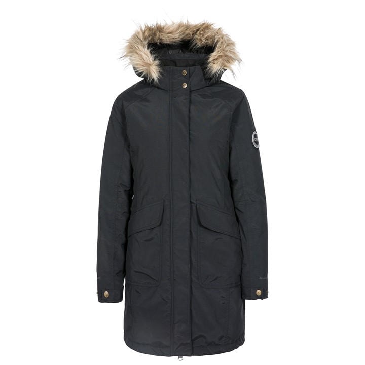 Dlx Women's Black Bettany Waterproof Down Jacket in Size 6, Sports Direct