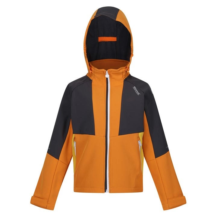 Regatta  Kids Orange ' Haydenbury Wind Resistant Softshell Jacket in Size 7 - 8 Years, Sports Direct