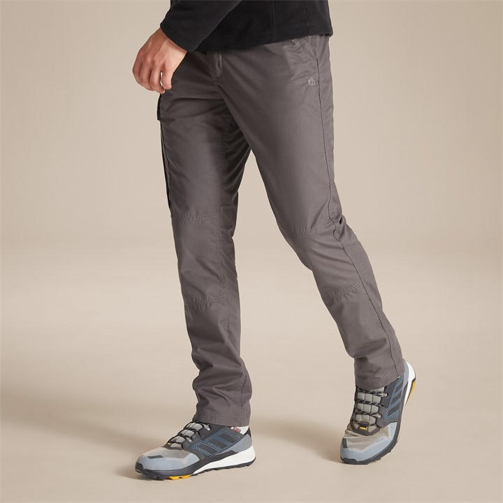 Craghoppers Men's Brown Crag Kiwi Slim Walking Trousers in Size 40 L, Sports Direct