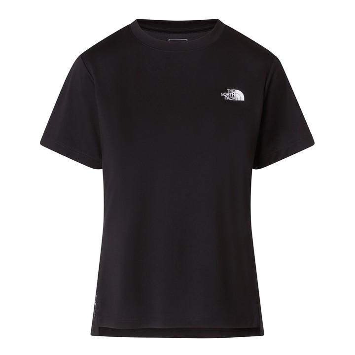 The North Face Women's Black Tnf Flex Regular Short-Sleeve Performance T-Shirt in Size 16, Sports Direct