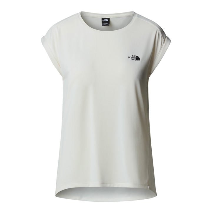 The North Face Women's White Short-Sleeve Performance T-Shirt in Size 16, Sports Direct