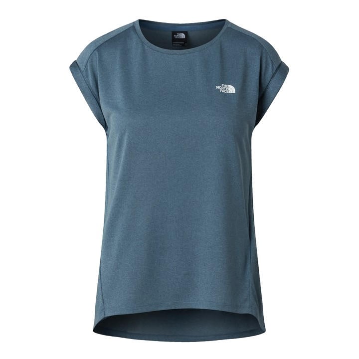 The North Face Women's Grey Short-Sleeve Performance T-Shirt in Size 16, Sports Direct