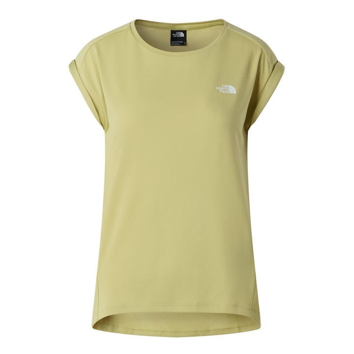 The North Face Women's Yellow Short-Sleeve Performance T-Shirt in Size 16, Sports Direct