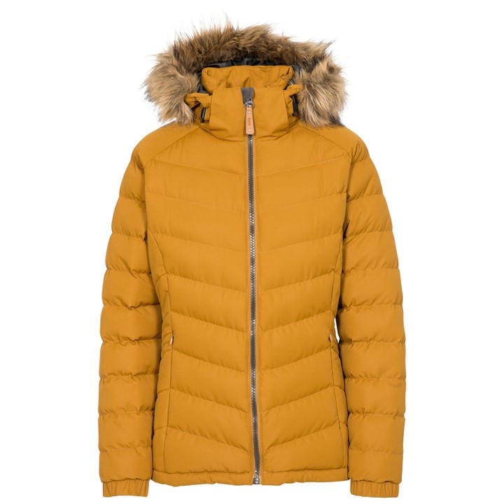 Trespass Women's Brown Padded Insulated Parka in Size 10, Sports Direct