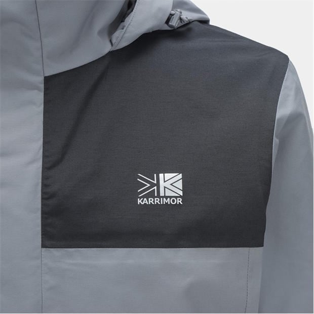 Grey - Karrimor - Mens Urban WeatherTite 10k Waterproof Long Sleeve Waterproof Jacket