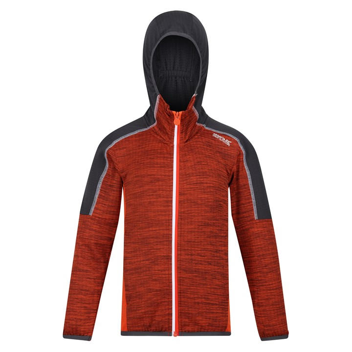 Regatta Boys Orange Burnton Full-Zip Fleece Fabric in Size 9 - 10 Years, Sports Direct