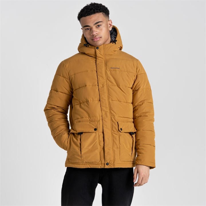 Craghoppers Men's Yellow Crag Trillick Durable Water-Repellent Insulated Puffer Jacket in Size 2XL, Sports Direct