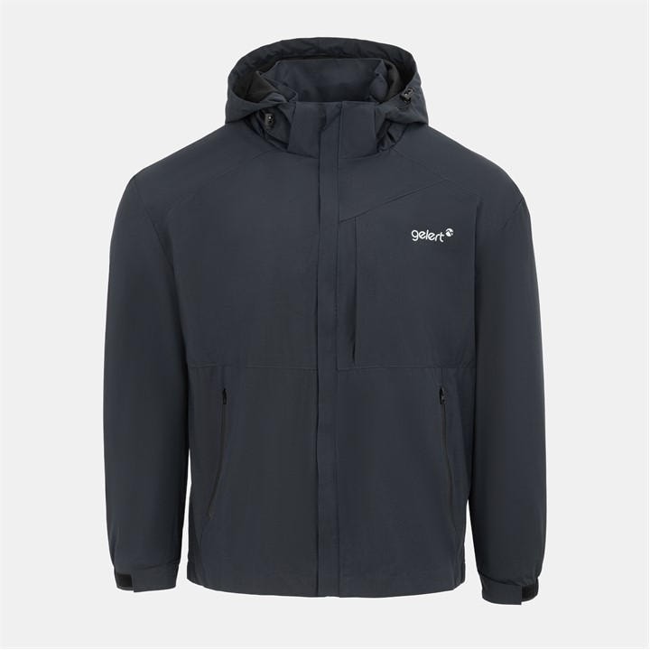 Gelert Men's Grey Hooded Water Resistant Windproof Waterproof Jacket in Size XL, Sports Direct