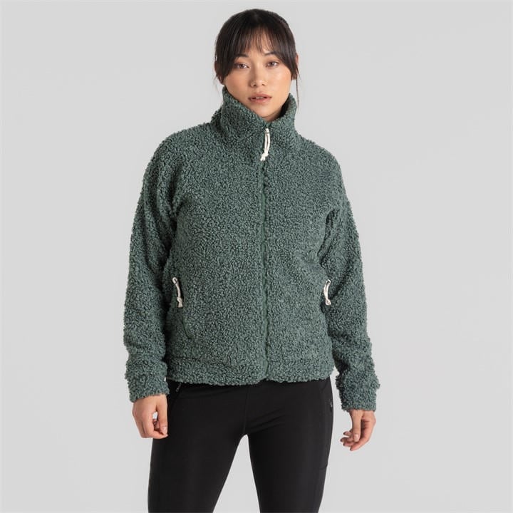 Craghoppers Women's Green Crag Ciara Full-Zip Fleece in Size 14, Sports Direct