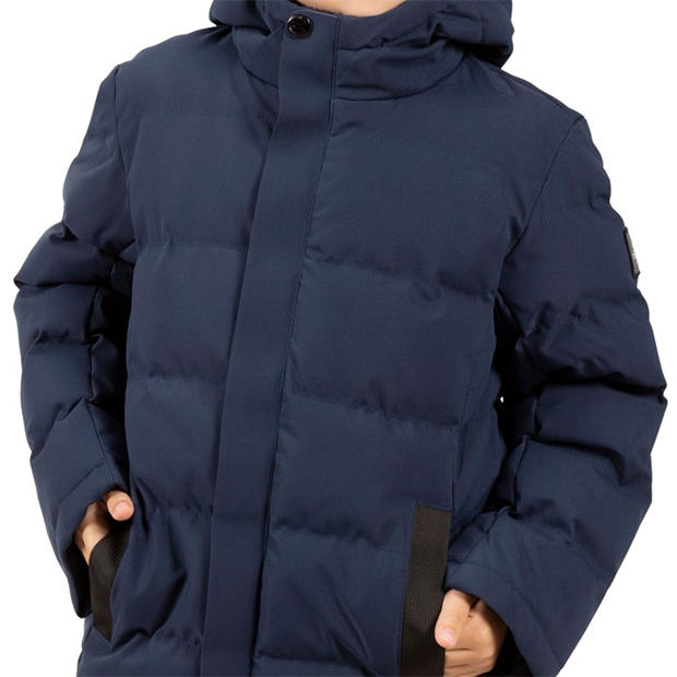 Navy - Trespass - Kids' Habbton Insulated Puffer Jacket