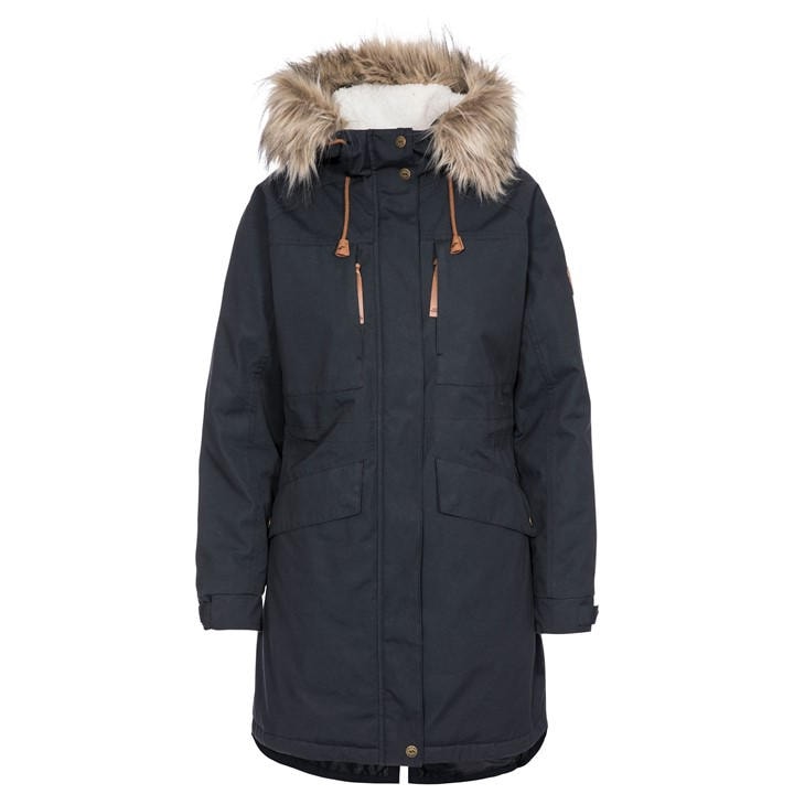 Coolandnew Women's Dark/Grey Faithful Waterproof Parka Jacket - S - Image 2