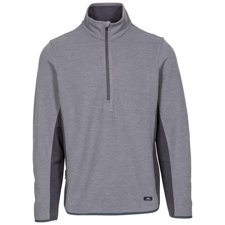 Trespass Men's Grey Wotterham Long-Sleeve Performance T-Shirt in Size 2XS, Sports Direct