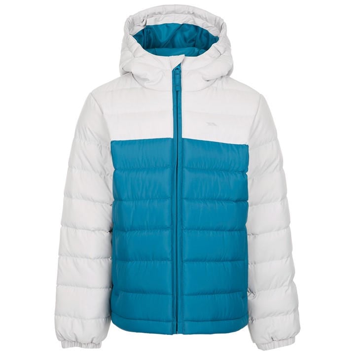 Trespass  Kids Blue ' Oskar Insulated Puffer Jacket in Size 9 - 10 Years, Sports Direct
