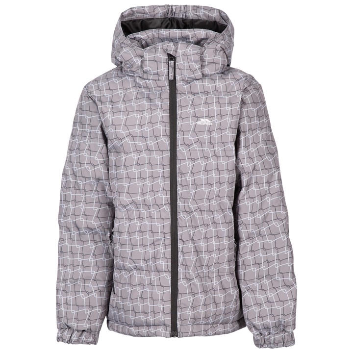 Trespass  Kids Grey ' Lightweight Insulated Puffer Jacket in Size 7 - 8 Years, Sports Direct