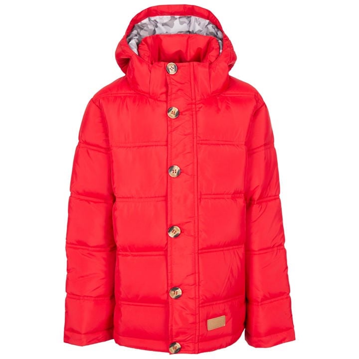 Trespass  Kids Red ' Exposure Padded Parka in Size 9 - 10 Years, Sports Direct