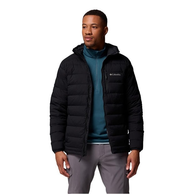 Black - Columbia - Men's Drift Peak 4-Way Stretch Water-Resistant Down Jacket