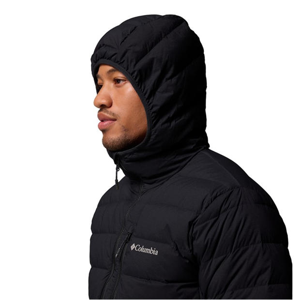 Black - Columbia - Men's Drift Peak 4-Way Stretch Water-Resistant Down Jacket