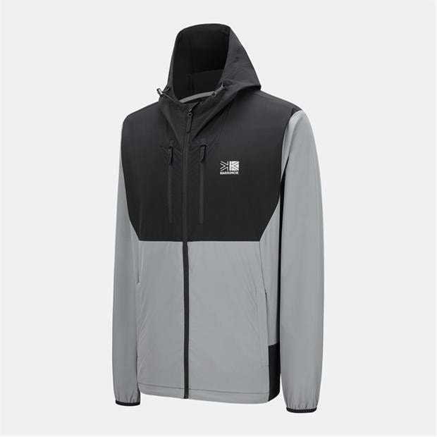 Grey/Black - Karrimor - Mens Base Camp Windproof DWR Long Sleeve Softshell Jacket