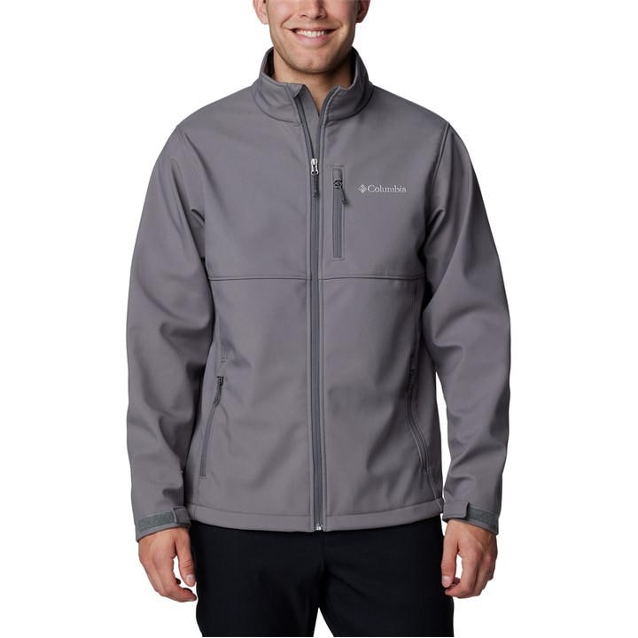 Columbia Men' Grey Ascender Water And Wind Resistant Softshell Jacket in Size S, Sports Direct