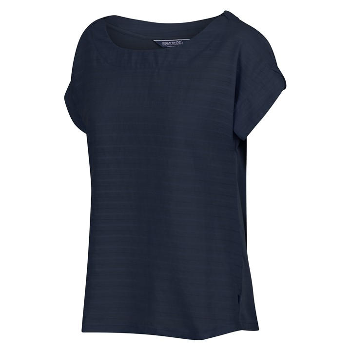Regatta Women's Blue Adine Short Sleeve Performance T-Shirt in Size 16, Sports Direct