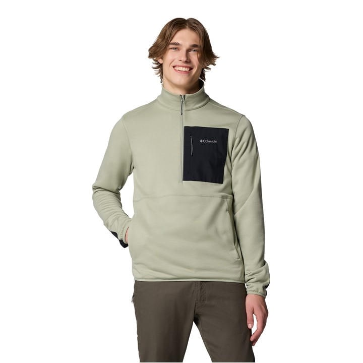 Columbia Men's Green Hike Technical Half Zip Fleece in Size 2XL, Sports Direct