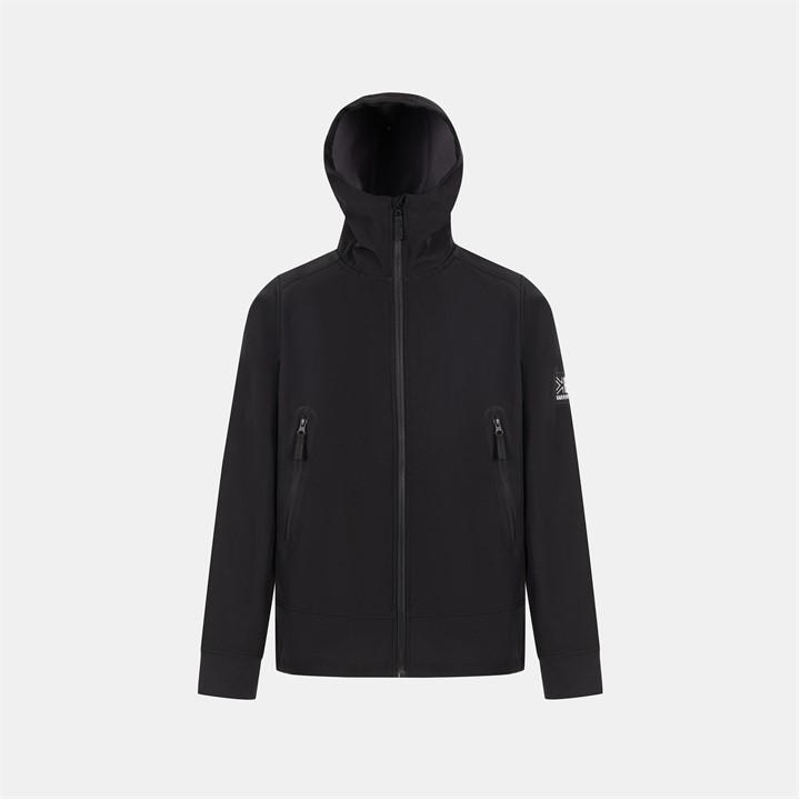 Karrimor Men's Black Orbit Water And Wind Resistant Softshell Jacket in Size L, Sports Direct