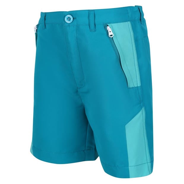 Enamel/Turqs - Regatta - Unisex Kids' SorcerMountS Walking Shorts