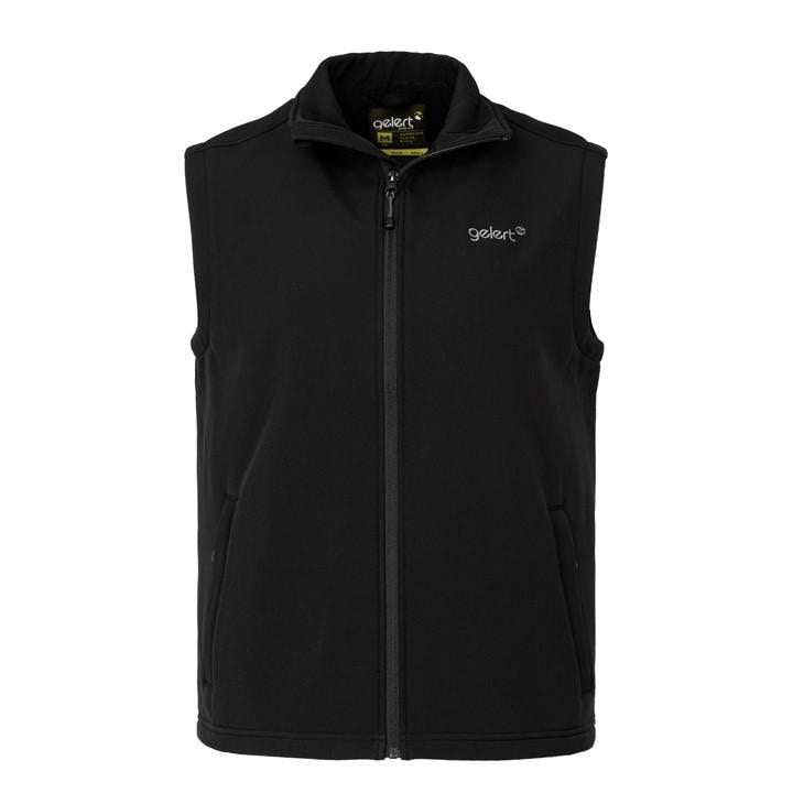 Gelert Men's Black Softshell Fleece Lined Sleeveless Gilet in Size M, Sports Direct