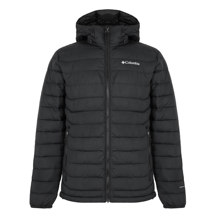 Columbia Men's Black Powder Lite Water-Resistant Insulated Puffer Jacket in Size L, Sports Direct