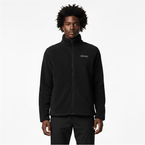 Black - Columbia - Men's Thornhead Sherpa Full Zip Fleece